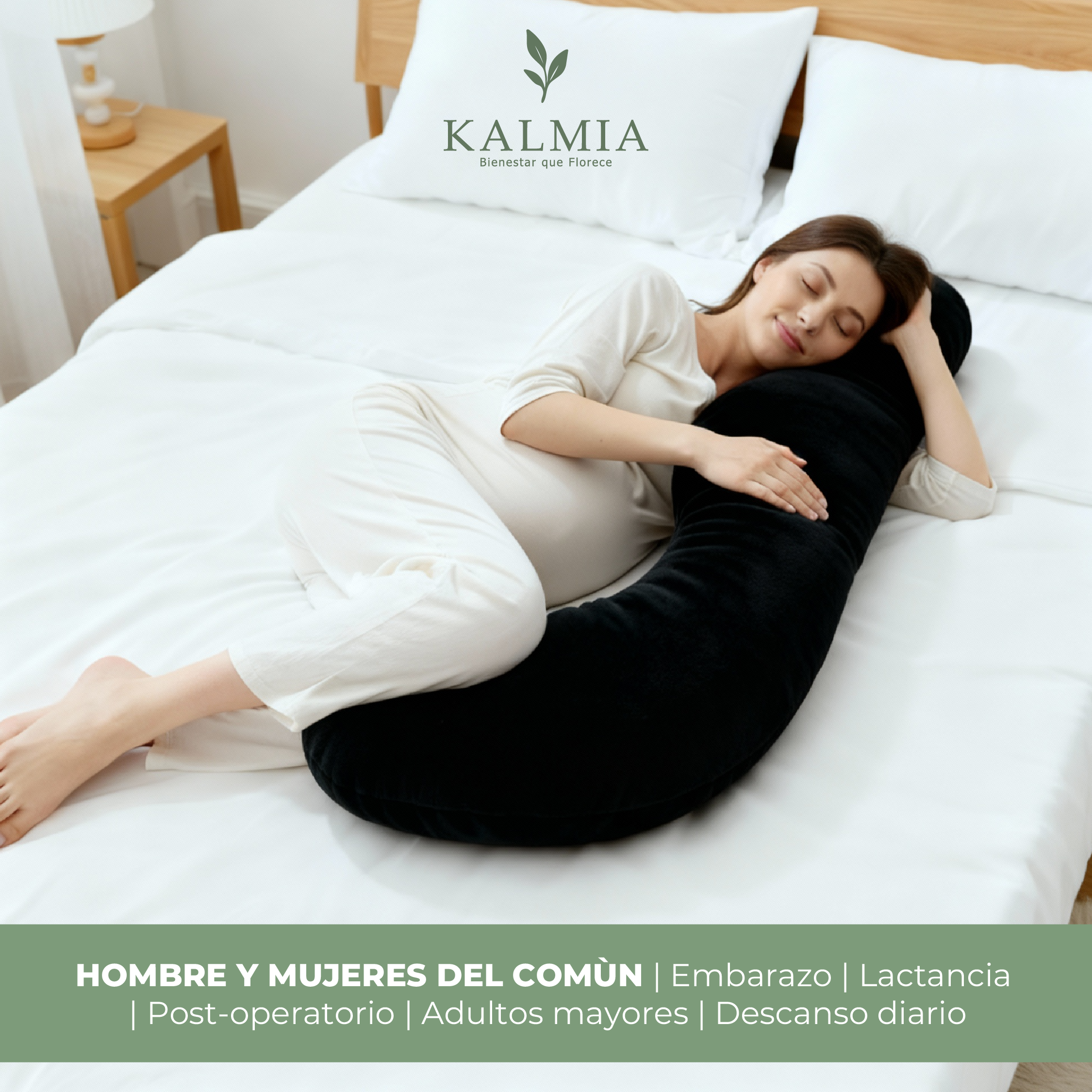 Almohada Tipo J Premium – Confort y Soporte Corporal